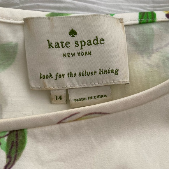 Kate Spade super popular sold out lemon print design. The prettiest brunch dress - Picture 3 of 4